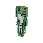 WEIDMULLER - Connettore PUSH IN verde 4 mm² 32 A 800 V V-0 Wemid Larghezza 6.1 mm Posizione verticale 19 mm APG 4 L GN.