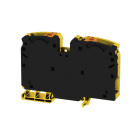 WEIDMULLER - Morsettiera passante PUSH IN nero/giallo 35 mm² 125 A 1000 V Numero di collegamenti: 2 Numero di piani: 1 TS 35 V-0 Wemid 130 °C A2C 35 FE.