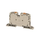 WEIDMULLER - Morsettiera passante PUSH IN Beige scuro 35 mm² 125 A 1000 V Numero di collegamenti: 2 Numero di piani: 1 Piastra di montaggio V-0 Wemid 13 A2C 35 DM.