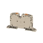 WEIDMULLER - Morsettiera passante PUSH IN Beige scuro 35 mm² 125 A 1000 V Numero di collegamenti: 2 Numero di piani: 1 Piastra di montaggio V-0 Wemid 13 A2C 35 DM.