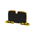 WEIDMULLER - Morsettiera passante PUSH IN nero/giallo 35 mm² 125 A 1000 V Numero di collegamenti: 2 Numero di piani: 1 Piastra di montaggio V-0 Wemid 13 A2C 35 FE DM.