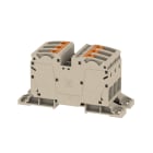 WEIDMULLER - Morsettiera passante PUSH IN Beige scuro 35 mm² 125 A 1000 V Numero di collegamenti: 6 Numero di piani: 1 Piastra di montaggio V-0 Wemid 13 A2C 35 3FT DM.