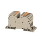 WEIDMULLER - Morsettiera passante PUSH IN Beige scuro 35 mm² 125 A 1000 V Numero di collegamenti: 6 Numero di piani: 1 Piastra di montaggio V-0 Wemid 13 A2C 35 3FT DM.