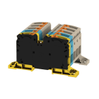 WEIDMULLER - Morsettiera passante PUSH IN Beige scuro 35 mm² 125 A 1000 V Numero di collegamenti 10 Numero di piani 1 Piastra di montaggio V-0 Wemid 1 A2C 35 3FT-N-FE DM