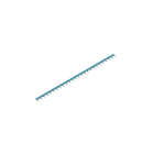 WEIDMULLER - Collegamento trasversale (Relè) blu 17.5 A tagliabile a misura, 26 poli, Passo 12.80 mm - TCC 12.8/26 BL.