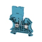 WEIDMULLER - Morsetto componibile portafusibile blu 4 mm² 6.3 A 400 V TS 35 V-0 Wemid G WFS 4 BL.