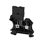 WEIDMULLER - Morsetto componibile portafusibile nero 4 mm² 6.3 A 36 V TS 35 V-0 Wemid G, Collegamento a vite, Numero di collegamenti: 2, Numero di piani: 1, WFS 4 10-36V.