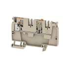 WEIDMULLER - Morsettiera passante PUSH IN Beige scuro 4 mm² 20 A 250 V Numero di collegamenti: 1 Numero di piani: 1 TS 35 V-0 Wemid 130 °C AAP21 4 DT OR.