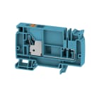 WEIDMULLER - Morsetto d'alimentazione PUSH IN blu 10 mm² 57 A 250 V Numero di collegamenti: 1 Numero di piani: 1 TS 35 V-0 Wemid AAP21 10 LO BL/OR.