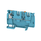 WEIDMULLER - Morsettiera passante PUSH IN blu 4 mm² 20 A 250 V Numero di collegamenti: 1 Numero di piani: 1 TS 35 V-0 Wemid 130 °C AAP21 4 DT BL/OR.