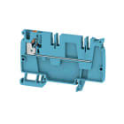 WEIDMULLER - Morsettiera passante PUSH IN blu 4 mm² 32 A 250 V Numero di collegamenti: 1 Numero di piani: 1 TS 35 V-0 Wemid 130 °C AAP21 4 LI BL/OR.
