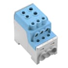 WEIDMULLER - Morsetto ripartitore di potenziale, collegamento a vite, blu, 70 mm², 200 A, 1000 V, 8 collegamenti, 1 piano, TS 35, piastra di WPD 110 1X70+1X35/6X16 BL.