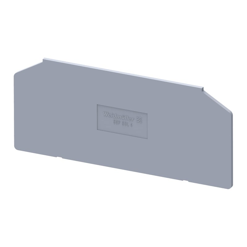 WEIDMULLER - Piastre terminali grigie, posizione verticale 86.1 mm, larghezza 1.5 mm, V-0 SEP SDL 4.