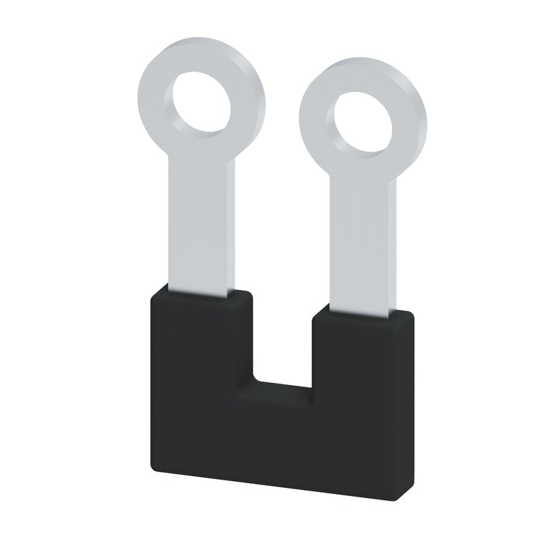 WEIDMULLER - Morsetto nero 41 A, 2 poli, passo 11.00 mm, isolato, larghezza 17 mm SQB 4/2.