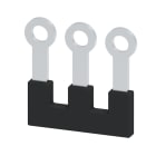 WEIDMULLER - Morsetto nero 41 A, 3 poli, passo 11.00 mm, isolato, larghezza 28 mm SQB 4/3.