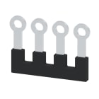 WEIDMULLER - Morsetto nero 41A, 4 poli, passo 11.00mm, isolato, larghezza 39mm SQB 4/4.