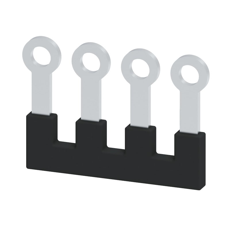 WEIDMULLER - Morsetto nero 41A, 4 poli, passo 11.00mm, isolato, larghezza 39mm SQB 4/4.