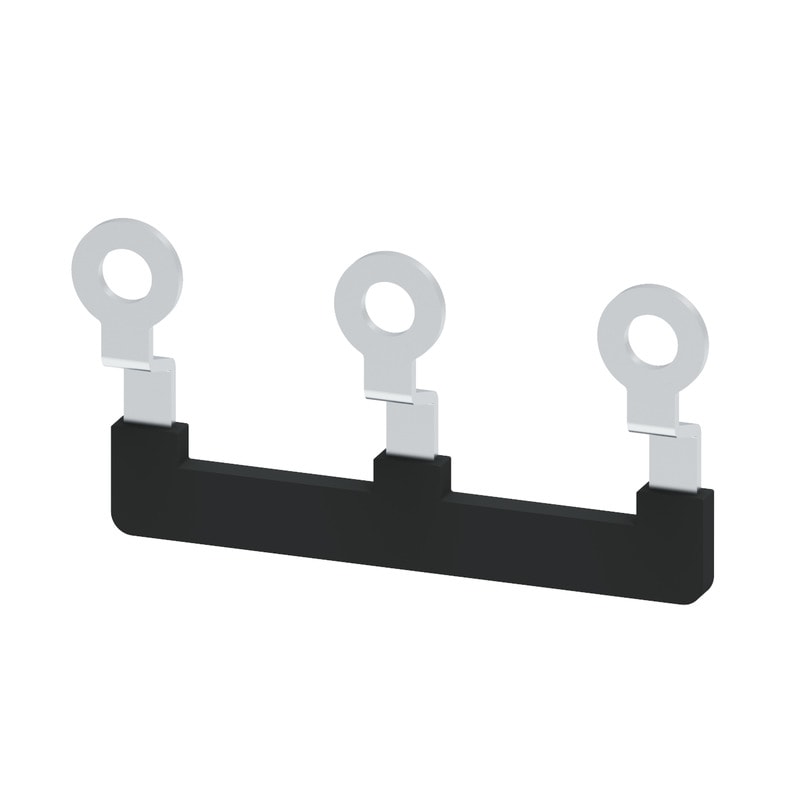 WEIDMULLER - Morsetto nero 41 A con collegamento trasversale, numero di poli: 3, passo 22.00 mm, isolato, larghezza 49.6 mm SQBA 4/3.