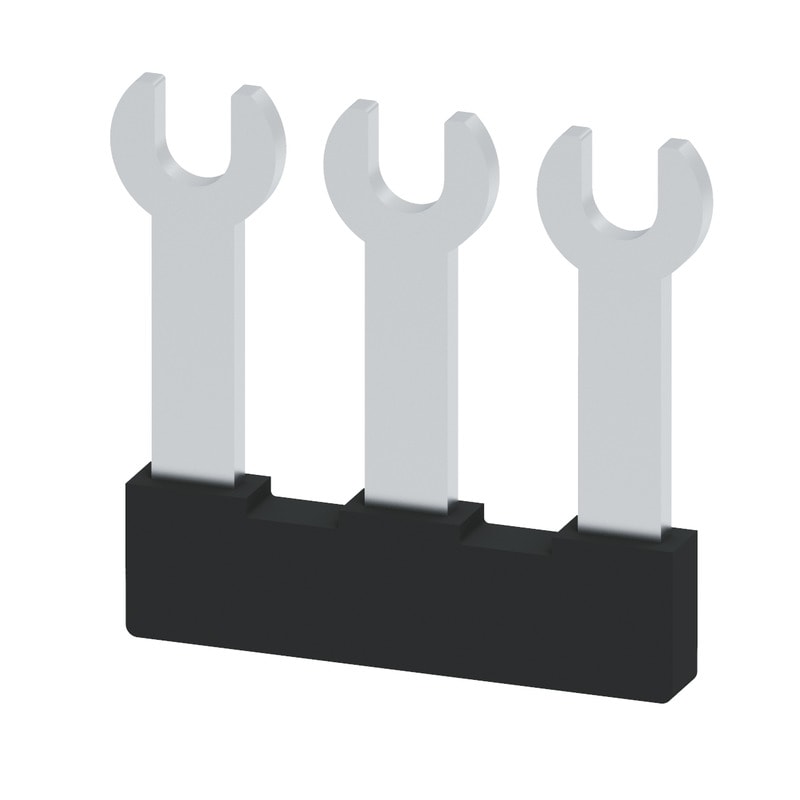 WEIDMULLER - Morsetto nero 41A, 3 poli, passo 9.00mm, isolato, larghezza 23.1mm SRQB 3/3.