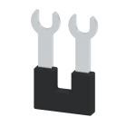 WEIDMULLER - Morsetto nero 41 A, 2 poli, passo 11.00 mm, isolato, larghezza 17 mm SRQB 4/2.