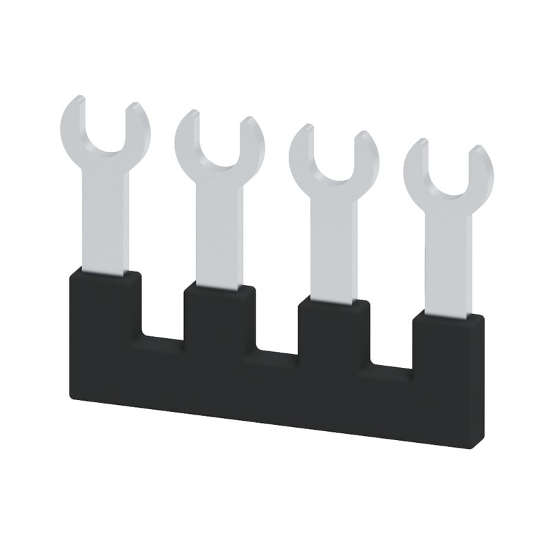 WEIDMULLER - Morsetto nero 41A, 4 poli, passo 11.00mm, isolato, larghezza 39mm SRQB 4/4.