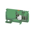 WEIDMULLER - Morsetto d'alimentazione PUSH IN verde 10 mm² 57 A 800 V Numero di collegamenti: 1 Numero di piani: 1 V-0 Wemid AAP12 10 LO GN/OR.