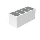 WEIDMULLER - Siglatura dispositivi, Larghezza: 27 mm, poliestere, argento, Campo delle temperature di impiego: -30...80 °C SM-FO 27/18-22 MM SI