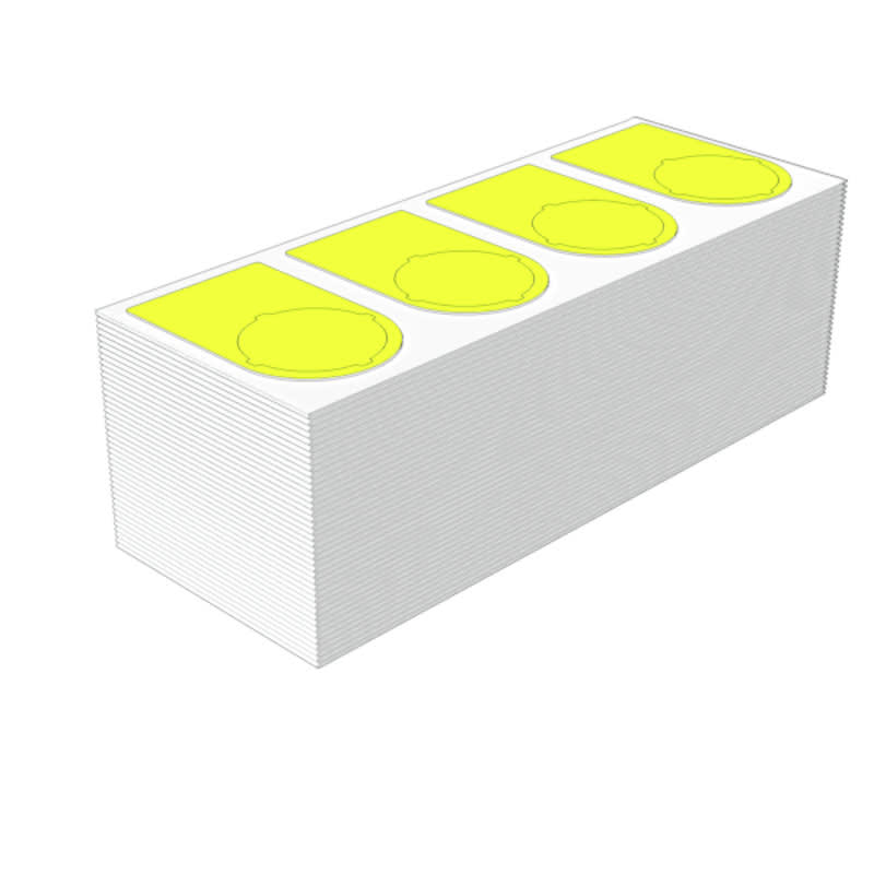 WEIDMULLER - Siglatura dispositivi, Larghezza: 36 mm, poliestere, giallo, Campo delle temperature di impiego: -30...80 °C SM-FO 36/18-30 MM GE