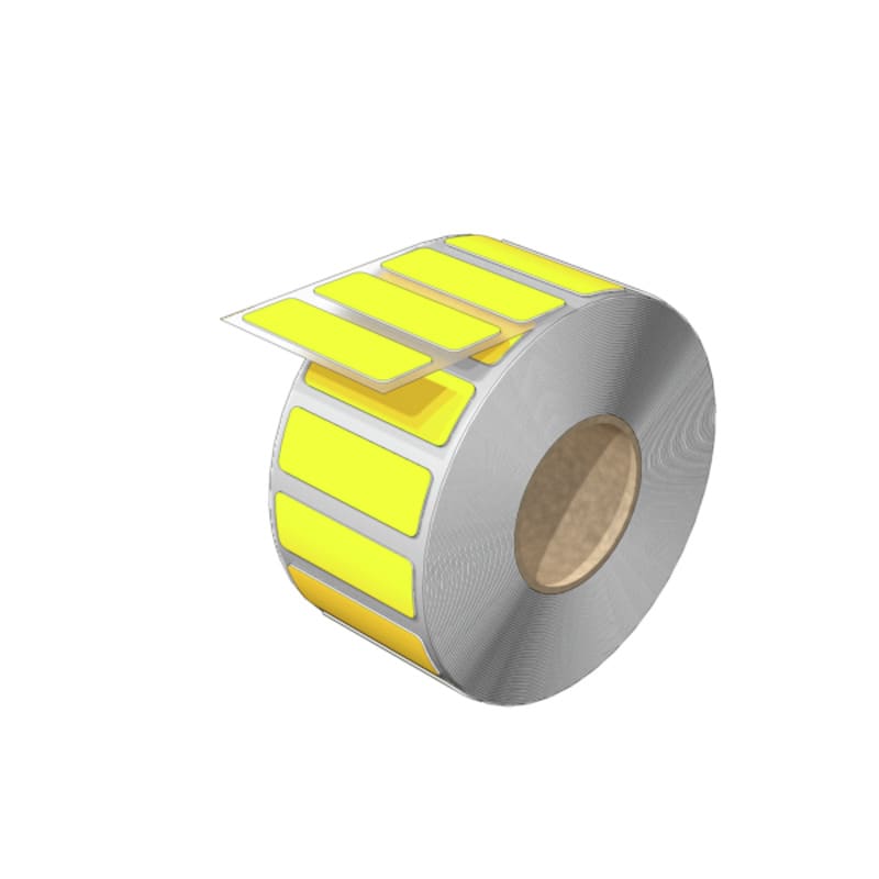 WEIDMULLER - Siglatura dispositivi, Larghezza: 45 mm, poliestere, giallo, Campo delle temperature di impiego: -30...80 °C CC-FO 15/45 MM GE.