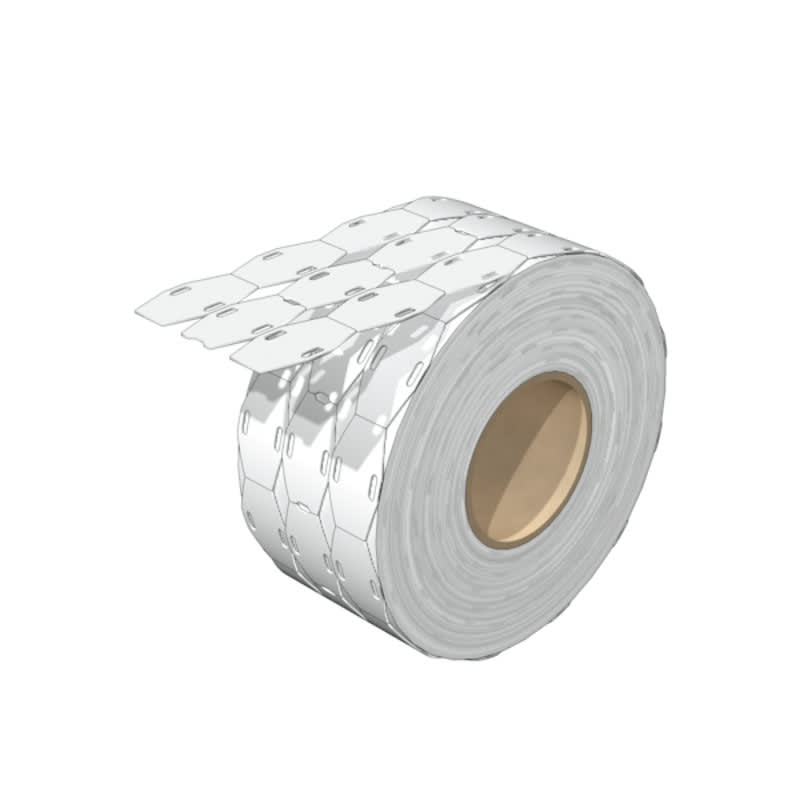 WEIDMULLER - Sistema di codifica cavi, 7 - 15 mm, Poliolefina, bianco, Campo delle temperature di impiego: -55...105 °C SFX-VT 9/24 MM WS