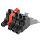 WEIDMULLER - Connettori per circuito stampato, 1000V, 78.3A, Passo 10.16mm, 16mm², 4 poli, Collegamento a vite BUZ 10.16IT/04/180MSF4SH160 AG BK BX.