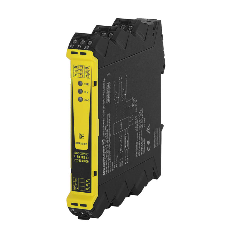 WEIDMULLER - Relè di sicurezza SIL3 EN 61508:2010 SCS 24VDC P1SIL3ES LL.