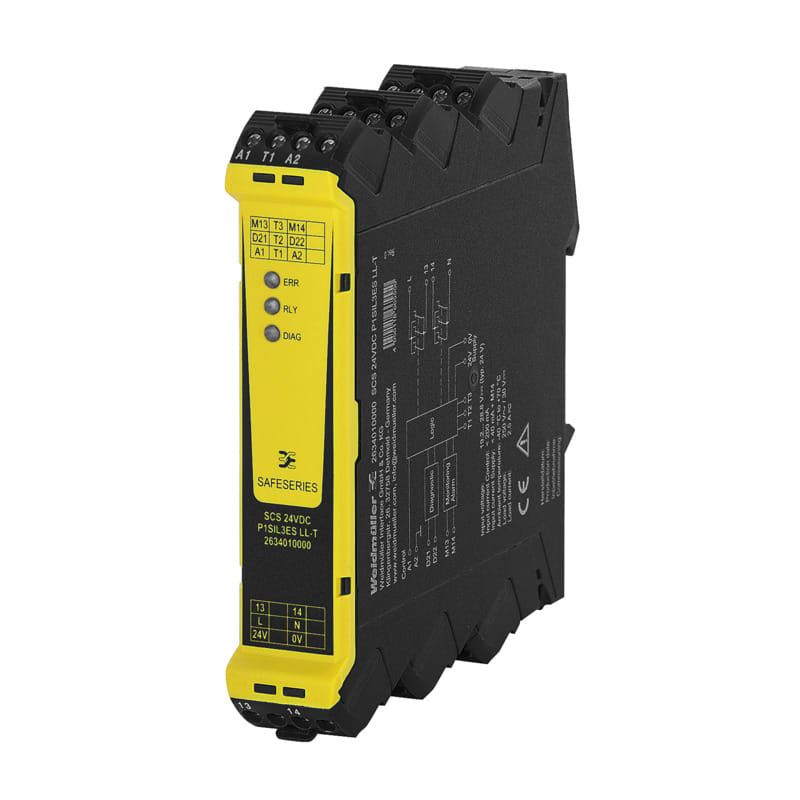 WEIDMULLER - Relè di sicurezza SIL3 EN 61508:2010 SCS 24VDC P1SIL3ES LL-T.