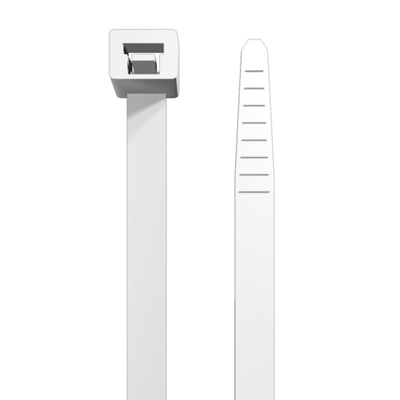 WEIDMULLER - Fascetta serracavo 3.5 mm 180 N bianco UL 94 V-0 -40...85 °C CB-VT 140/3,5 WT