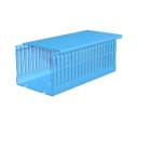 WEIDMULLER - Canalina portacavi verticale 100x80 mm fessurata, intaglio 4.00 mm, distanza 6.00 mm, codice CD-BO 4/6 BL.