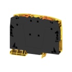 WEIDMULLER - Morsettiera passante PUSH IN nero/giallo 50 mm² 150 A 1000 V Numero di collegamenti: 2 Numero di piani: 1 TS 35 V-0 Wemid 130 °C A2C 50/70 FE.