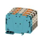 WEIDMULLER - Morsettiera passante PUSH IN Beige scuro 50 mm² 150 A 1000 V 8 collegamenti 1 piano TS 35 V-0 Wemid 130 °C A2C 50/70 3FT-N.