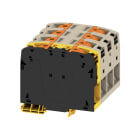 WEIDMULLER - Morsettiera passante PUSH IN Beige scuro 50 mm² 150 A 1000 V 8 collegamenti 1 piano TS 35 V-0 Wemid 130 °C A2C 50/70 3FT-FE.