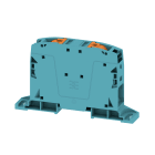 WEIDMULLER - Morsettiera passante PUSH IN blu 50 mm² 150 A 1000 V Numero di collegamenti: 2 Numero di piani: 1 Piastra di montaggio V-0 Wemid 130 °C A2C 50/70 BL-DM.