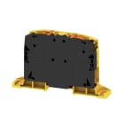 WEIDMULLER - Morsettiera passante PUSH IN nero/giallo 50 mm² 150 A 1000 V Numero di collegamenti: 2 Numero di piani: 1 Piastra di montaggio V-0 Wemid 13 A2C 50/70 FE-DM.