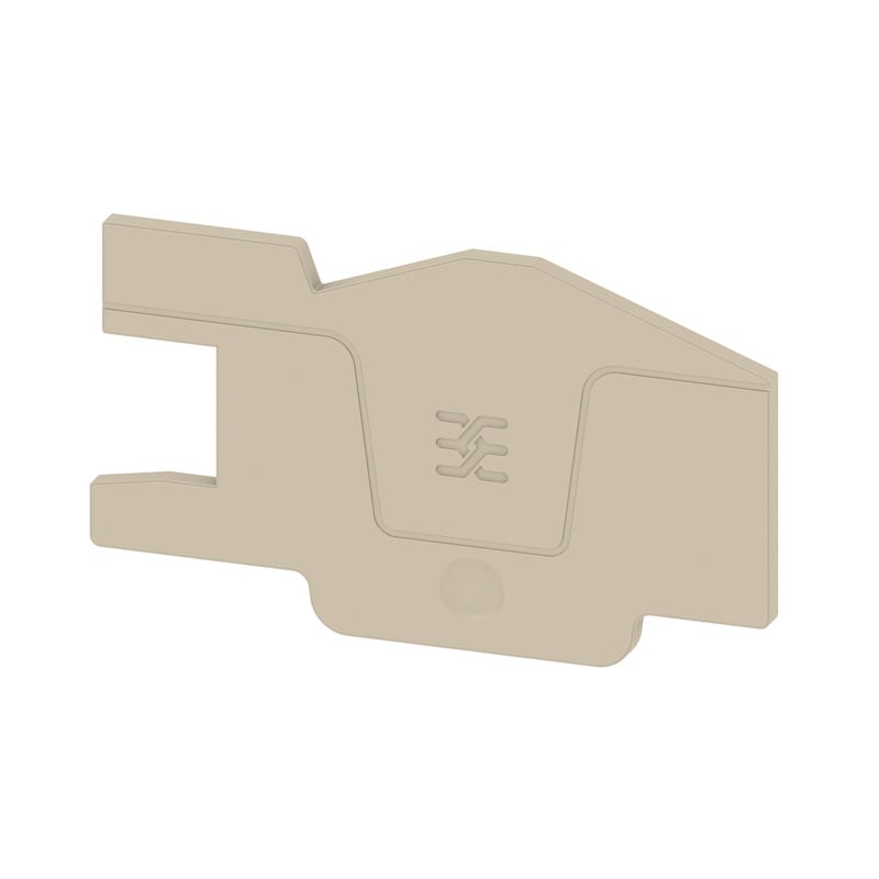 WEIDMULLER - Piastre terminali beige scuro, posizione verticale 62.64 mm, larghezza 2.1 mm, V-0, Wemid AEP ITB 2.5 BB 2C.