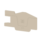 WEIDMULLER - Piastre terminali beige scuro, posizione verticale 62.64 mm, larghezza 2.1 mm, V-0, Wemid AEP ITB 2.5 BB 2C.