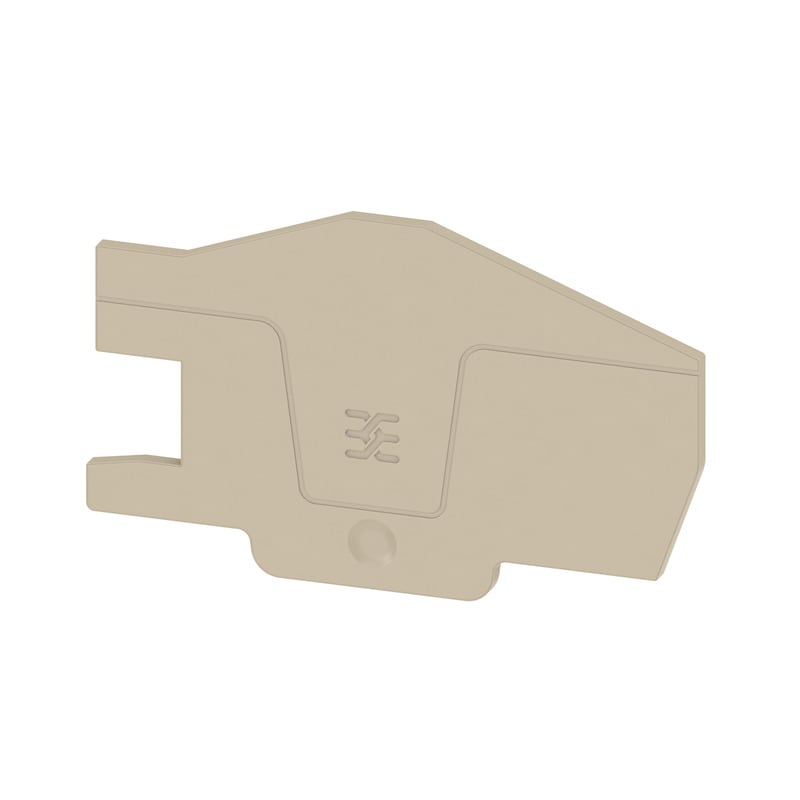 WEIDMULLER - Piastre terminali beige scuro, posizione verticale 75.44 mm, larghezza 2.1 mm, V-0 Wemid AEP ITB 6 BB 2C.