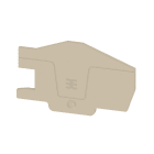 WEIDMULLER - Piastre terminali beige scuro, posizione verticale 75.44 mm, larghezza 2.1 mm, V-0 Wemid AEP ITB 6 BB 2C.