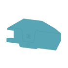 WEIDMULLER - Piastre terminali blu, Larghezza 2.1 mm, V-0, Wemid AEP ITB 16 BB 2C BL.