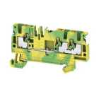 WEIDMULLER - Morsetto PE PUSH IN Verde/giallo 2.5 mm² Numero di piani: 1 TS 35 V-0 Wemid A3C 2.5 PE DL