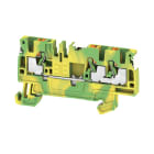 WEIDMULLER - Morsetto PE PUSH IN Verde/giallo 2.5 mm² Numero di piani: 1 TS 35 V-0 Wemid A3C 2.5 PE DL