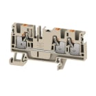 WEIDMULLER - Morsettiera passante PUSH IN Beige scuro 4 mm² 32 A 800 V 3 collegamenti 1 piano TS 35 V-0 Wemid 130 °C A3C 4 DL.