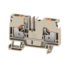 WEIDMULLER - Morsettiera passante PUSH IN Beige scuro 6 mm² 41 A 800 V 2 collegamenti 1 piano TS 35 V-0 Wemid 130 °C A2C 6 DL.