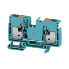 WEIDMULLER - Morsettiera passante PUSH IN blu 10 mm² 1000 V Numero di piani 1 TS 35 V-0 130 °C A2C 10 DL BL.
